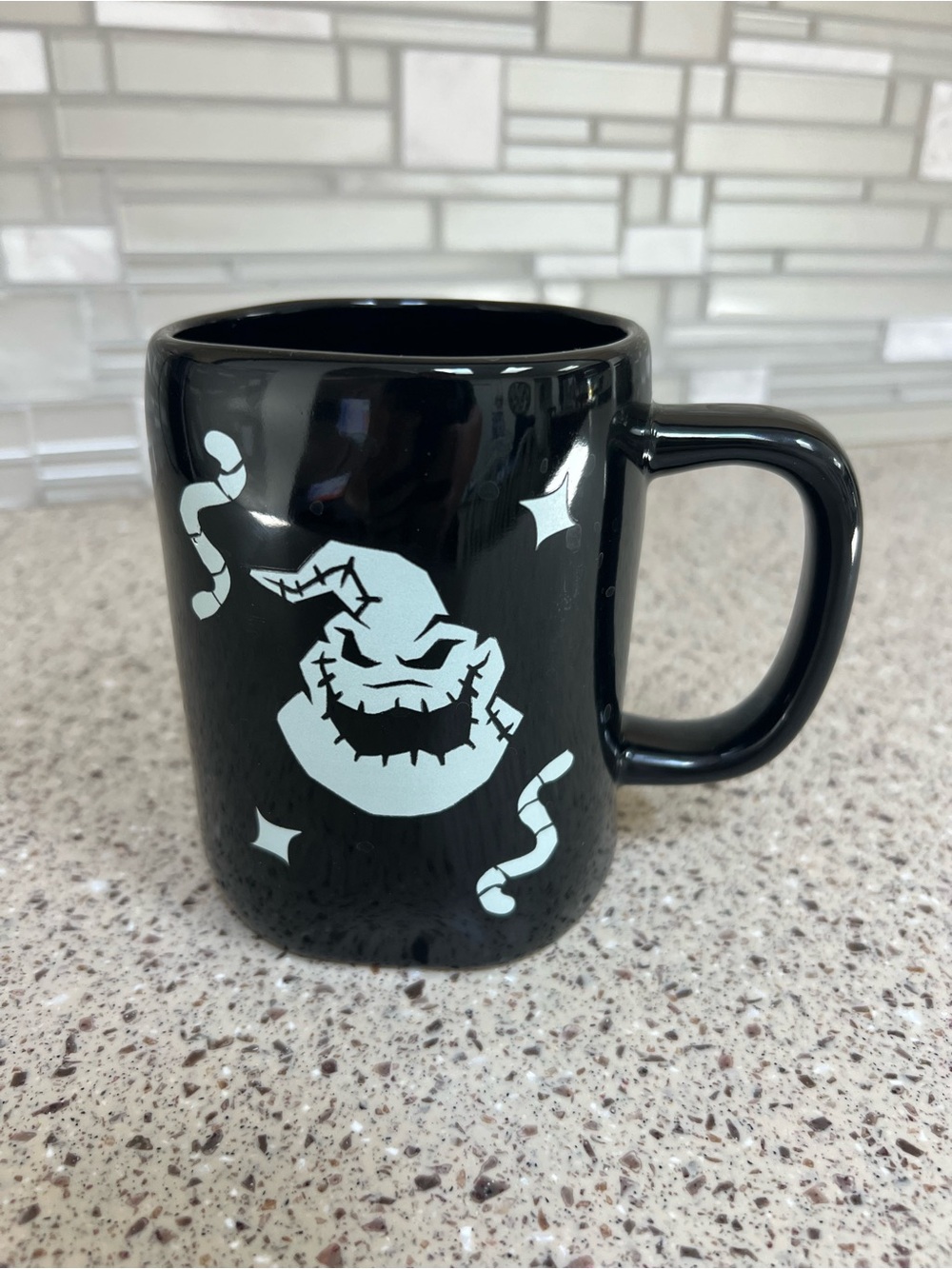 Rae Dunn Black Mug with Oogie Boogie